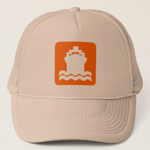 Schiffsform - Orange Truckerkappe