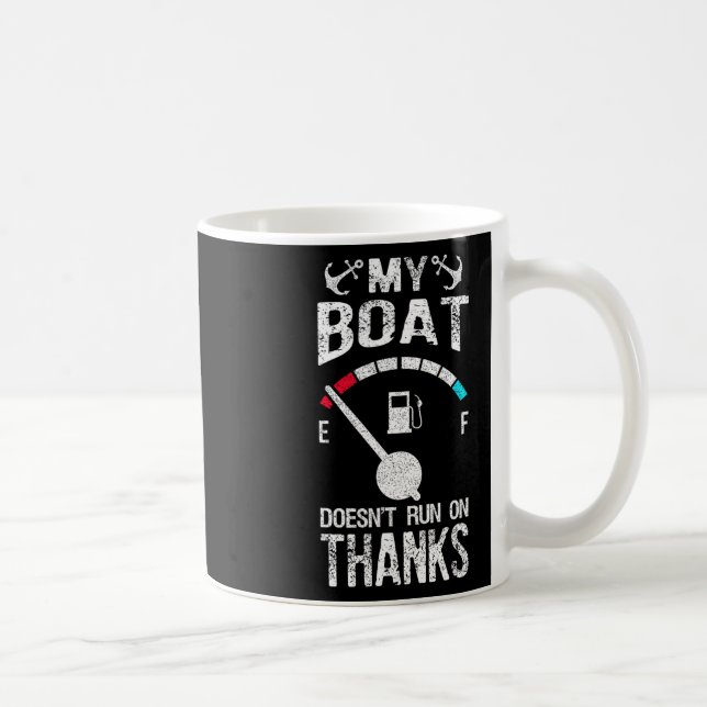 Schiffsführer-Kostüm Mein Boot läuft nicht auf Dan Kaffeetasse (Rechts)
