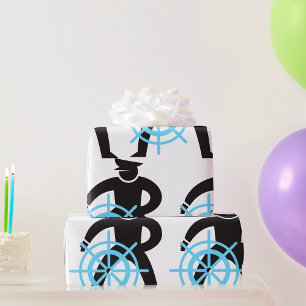 Schiffskapitän am Helm Geschenkpapier