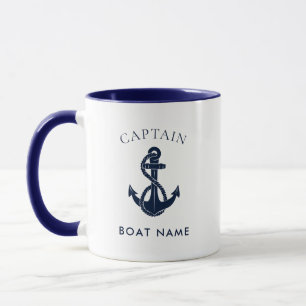 Schiffskapitän Boot Anker Custom Tasse