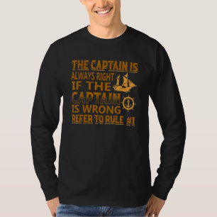 Schiffskapitän Regeln T-Shirt