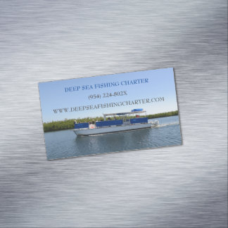 Schiffskapitän Services Fischereicharta Magnetische Visitenkarte