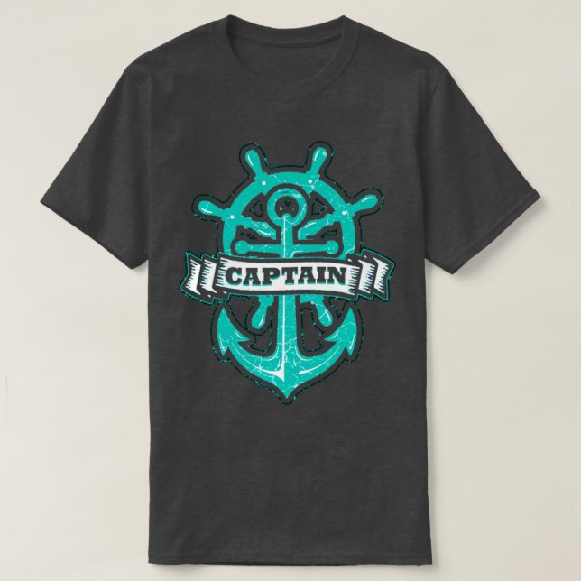 Schiffskapitän T-Shirt (Design vorne)