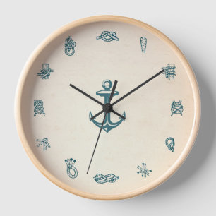 Schiffsknoten-Uhr Wanduhr