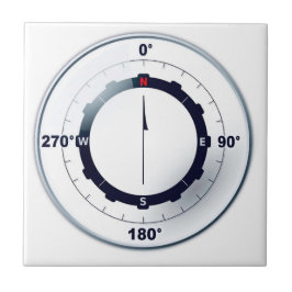 Schiffskompass Fliese