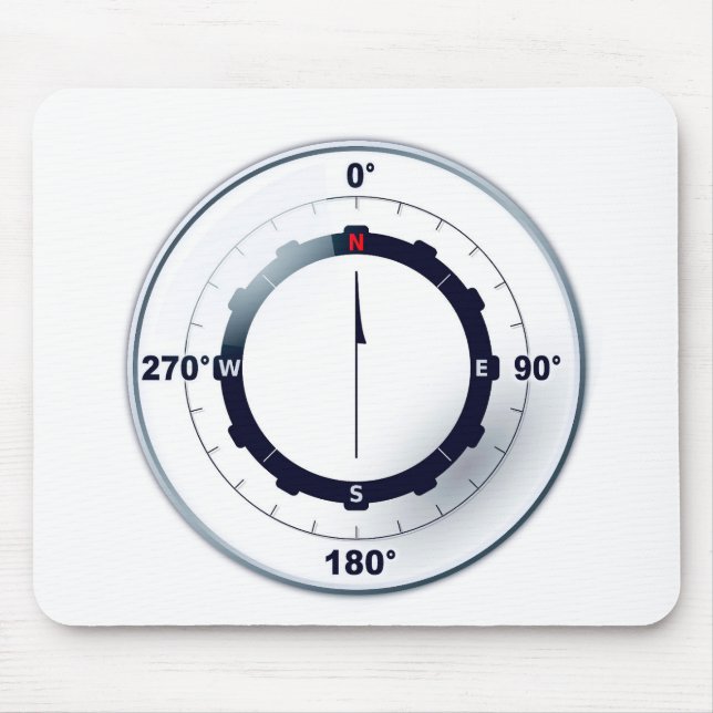 Schiffskompass Mousepad (Vorne)
