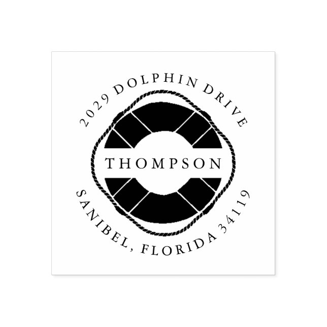 Schiffsleben Gummistempel (Prägung)