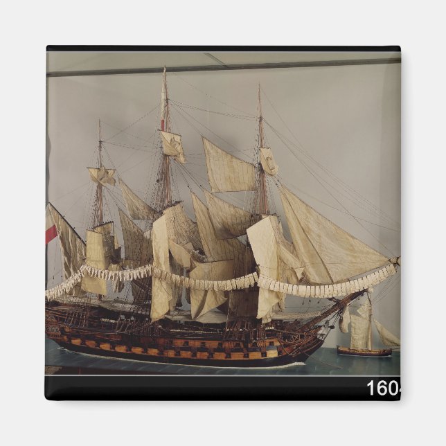 Schiffsmodell "L'Achille" Magnet (Vorne)