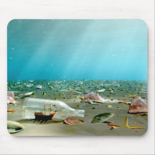 Schiffsmopad in Flaschen Mousepad