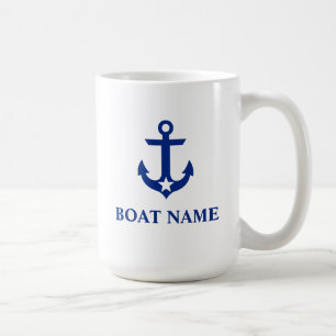 Schiffsname Anchor Star Large Kaffeetasse