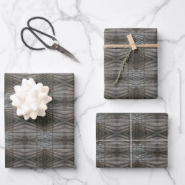 Schiffsplanken-Holzbretter Perspektive Südwest-Mus Geschenkpapier Set