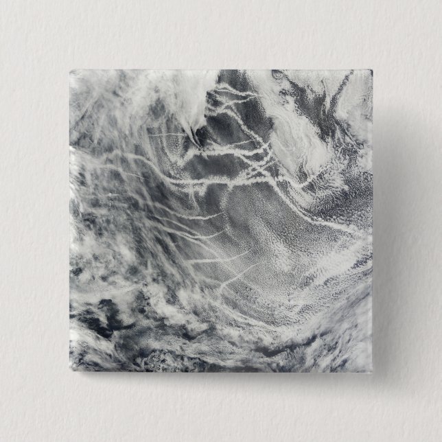 Schiffspuren im Pazifischen Ozean Button (Vorderseite)