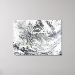 Schiffspuren im Pazifischen Ozean Leinwanddruck