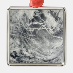Schiffspuren im Pazifischen Ozean Silbernes Ornament