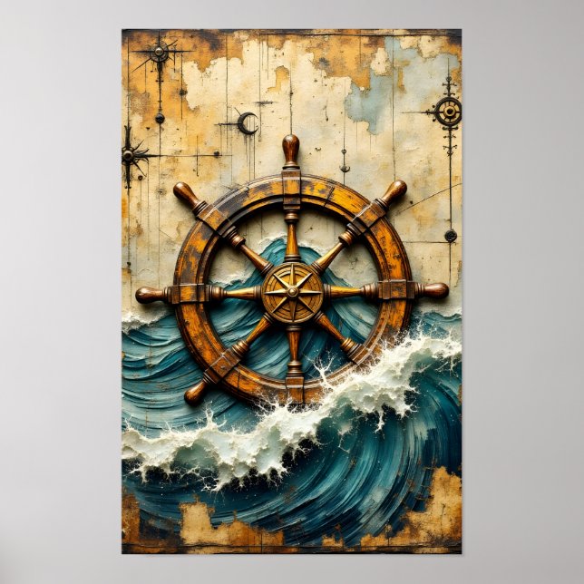 Schiffsrad Poster (Vorne)