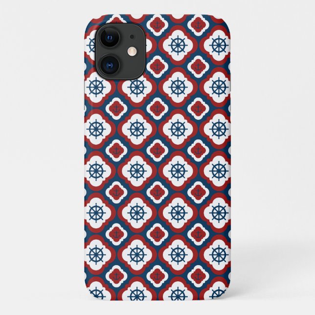 Schiffsräder und Anker Case-Mate iPhone Hülle (Rückseite)