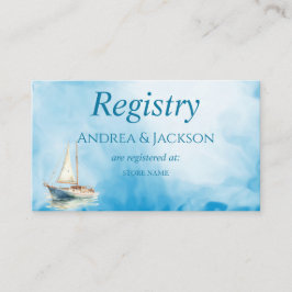 Schiffsregister für Hochzeiten Begleitkarte