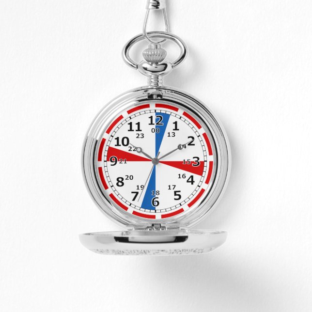 Schiffssaal-Uhr Seezeit Armbanduhr (Vorderseite)