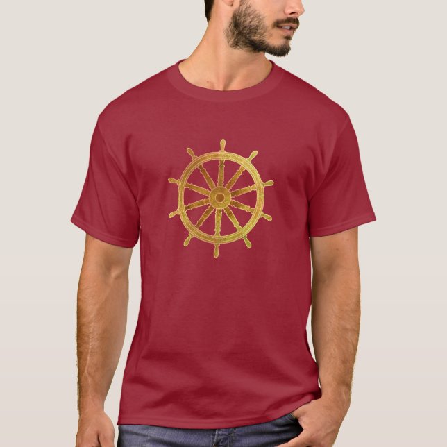 Schiffssteuer T-Shirt (Vorderseite)