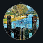 SCHIFFSTRECKE DARTSCHEIBE<br><div class="desc">Ein künstlerisches Design des Ausblicks von den Schleusentoren des Kanals.</div>