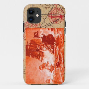 SCHIFFSTRECKE/KARTEN-KARTEN iPhone 11 HÜLLE