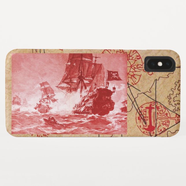 SCHIFFSTRECKE/KARTEN-KARTEN Case-Mate iPhone HÜLLE (Rückseite (Horizontal))