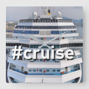 Schiffsüberwachung Quadratische Wanduhr