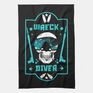 Schiffswrack-Divers Geschirrtuch