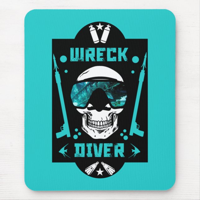 Schiffswrack-Divers Mousepad (Vorne)