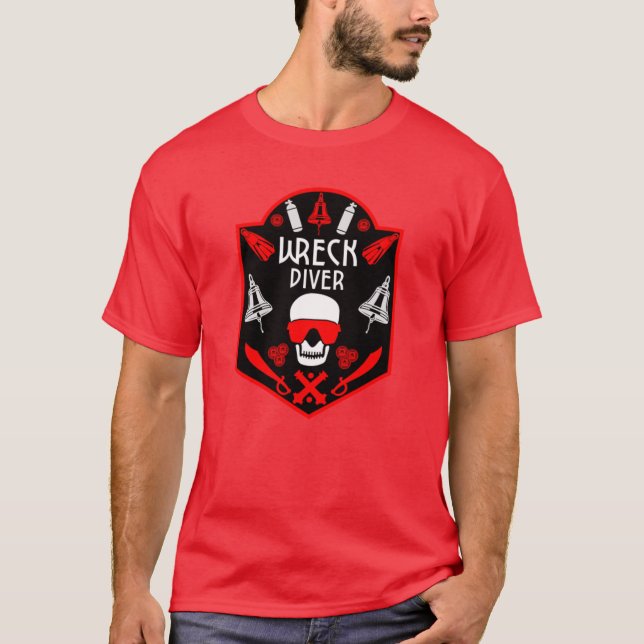 Schiffswrack-Divers T-Shirt (Vorderseite)