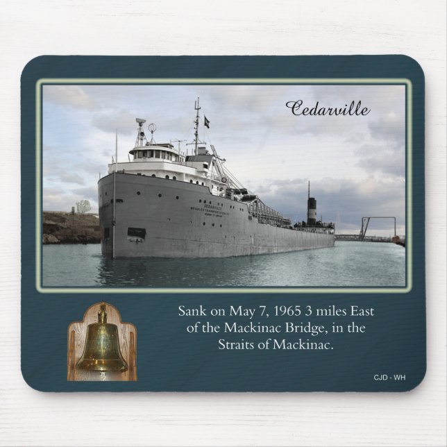 Schiffswrack-Mousepad Cedarville Mousepad (Vorne)