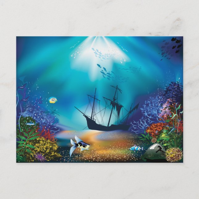 Schiffswrack Postkarte (Vorderseite)