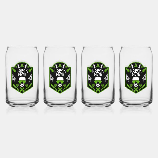 Schiffswrak Seetaucher Dosenglas (Vorderseite)