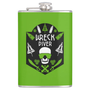 Schiffswrak Seetaucher Flachmann