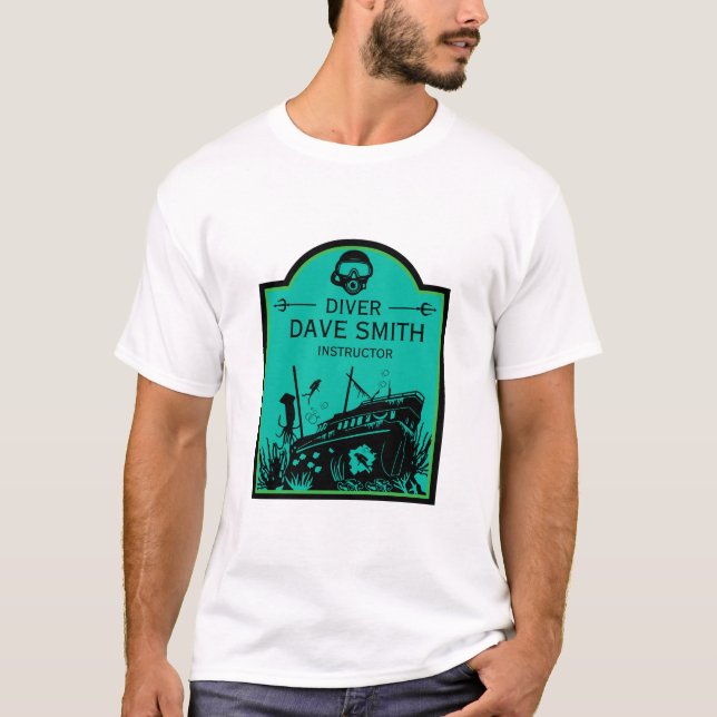 Schiffswrak Seetaucher T-Shirt (Vorderseite)