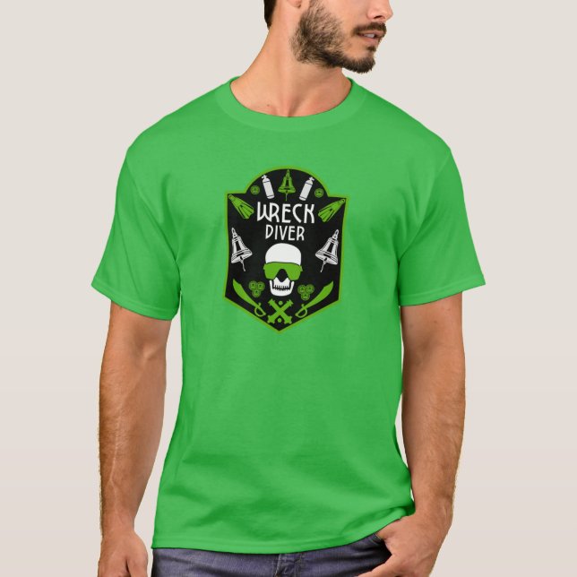 Schiffswrak Seetaucher T-Shirt (Vorderseite)