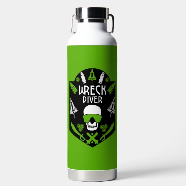 Schiffswrak Seetaucher Trinkflasche (Vorderseite)