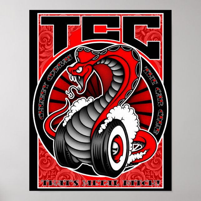 Schild 11x14 Rote Leinwand (Vorne)