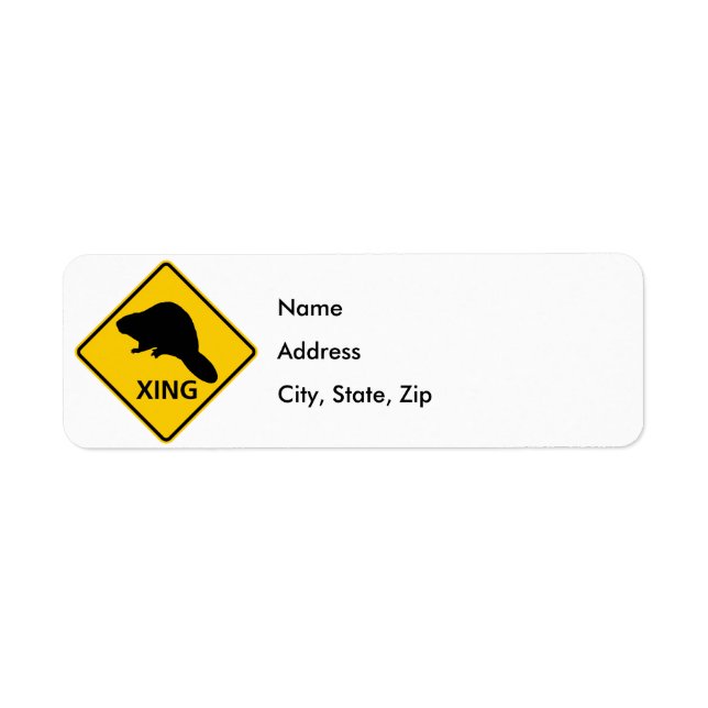 Schild "Beaver Crossing Highway" (Vorne)