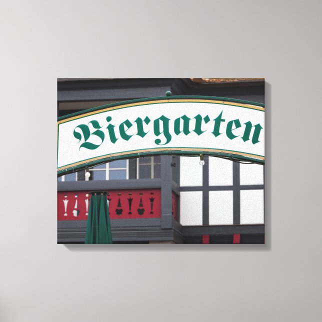Schild Biergarten, Deutschland (Vorderseite)