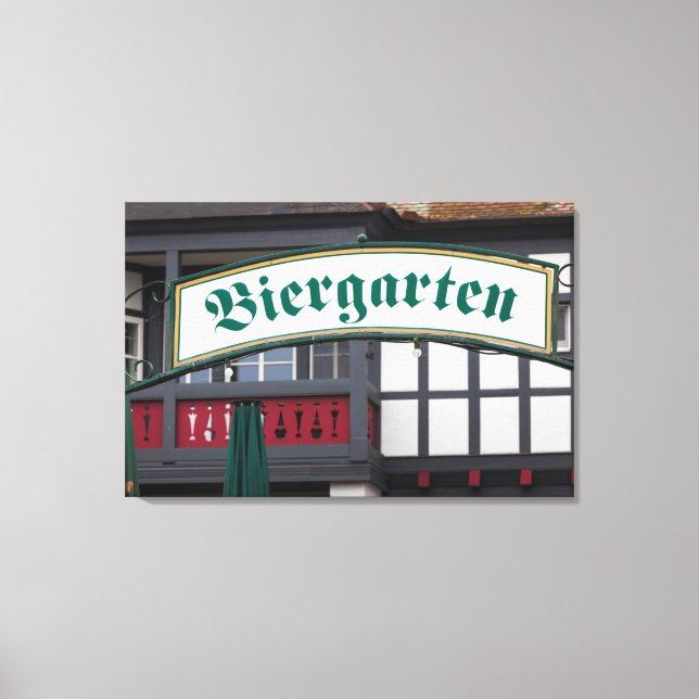 Schild Biergarten, Deutschland (Vorderseite)