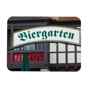 Schild Biergarten, Deutschland Magnet