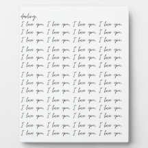 Schild 'Darling I Love You' zur Kunstausstellung