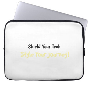 Schild deine Technik, Style Your Journey! Laptopschutzhülle