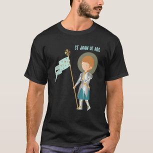 Schild der heiligen Johanna von Orléans Vintage-Fr T-Shirt
