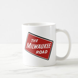 Schild der Milwaukee Road Eisenbahn 2 Tasse