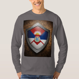 Schild der Öko-Krieger: Paraguay-Inspiriert Sieb T-Shirt