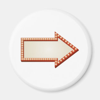 Schild der Pfeilmarkierungen Magnet