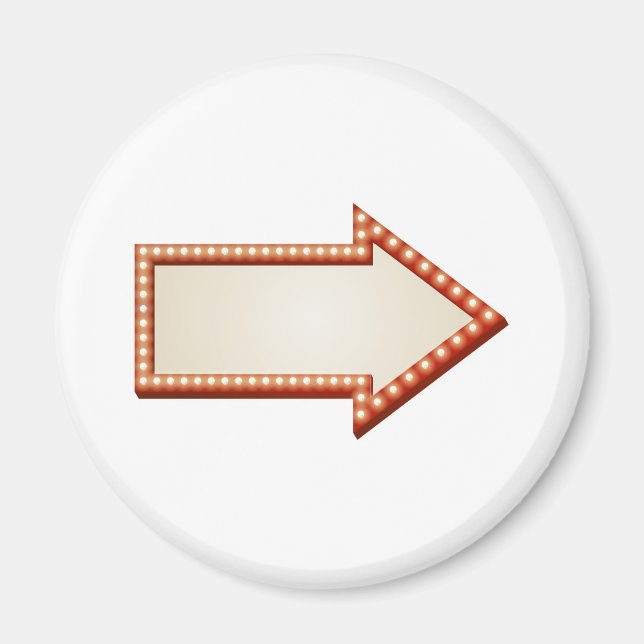 Schild der Pfeilmarkierungen Magnet (Vorne)