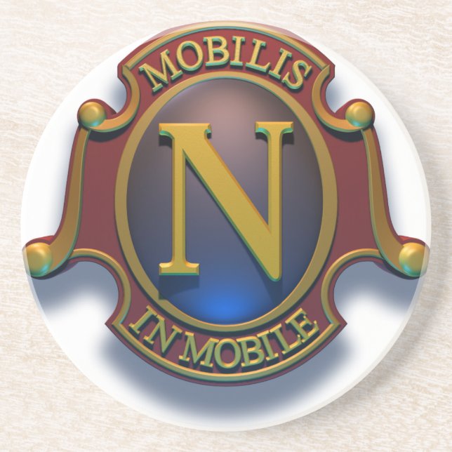 Schild des Nautilus-N durch David McCamant Untersetzer (Vorne)